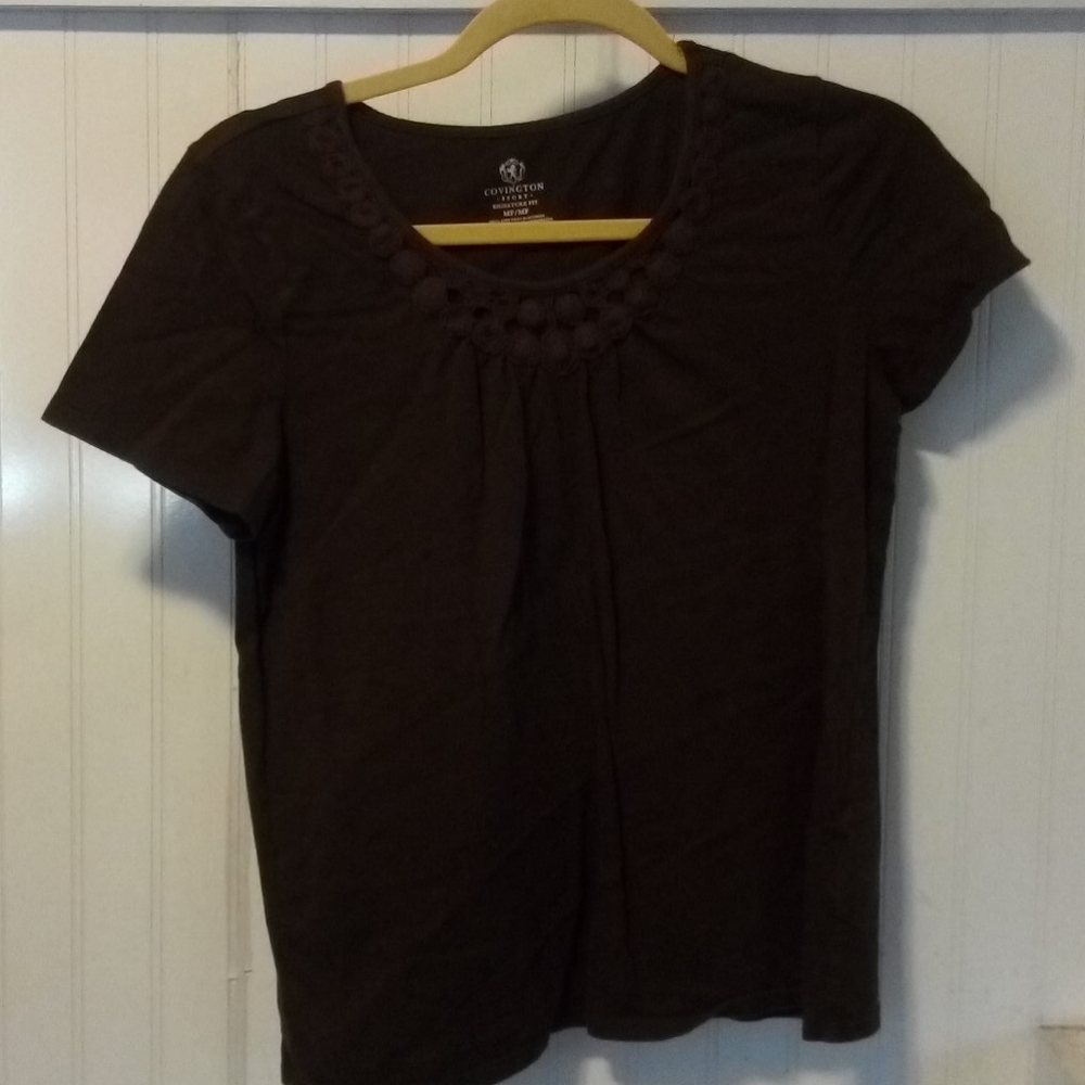 Covington sport brown shirtsleeve tee, sz MP